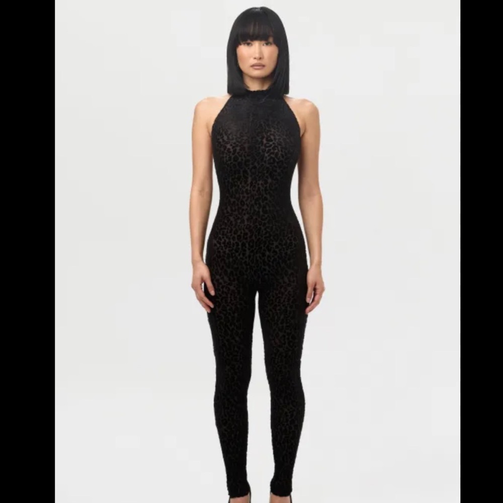 Black Halter Capri Jumpsuit